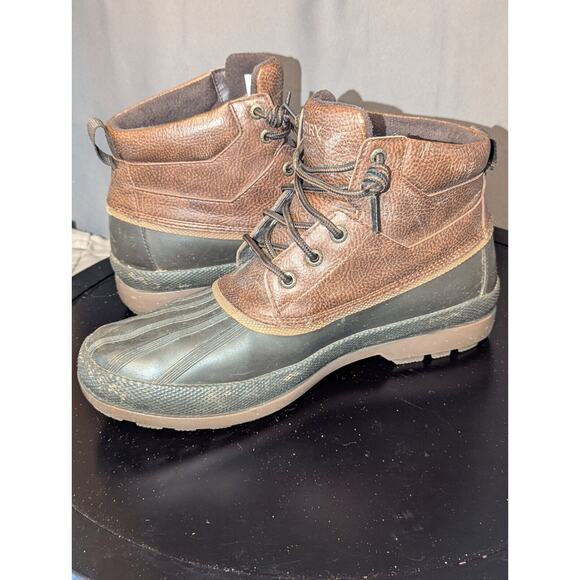 Sperry Top-Sider Boot Mens 8 Brown Coffee Cold Bay Chukka Leather And Rubber - Picture 6 of 11